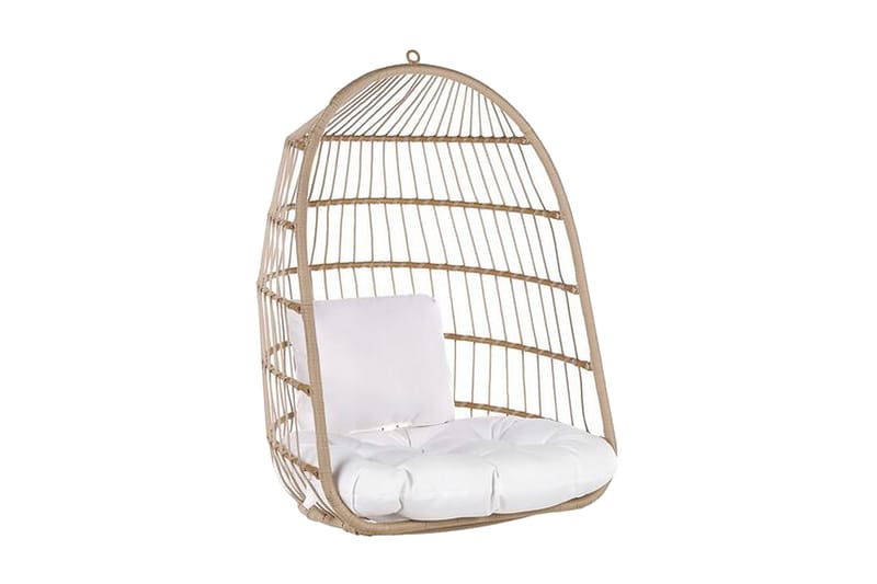 Allera Hängstol Utomhus med Stativ - Beige/Vit - Utemöbler - Utestolar & fåtöljer - Hängstol