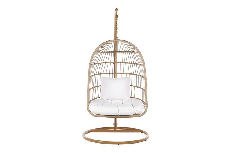 Allera Hängstol Utomhus med Stativ - Beige/Vit - Utemöbler - Utestolar & fåtöljer - Hängstol