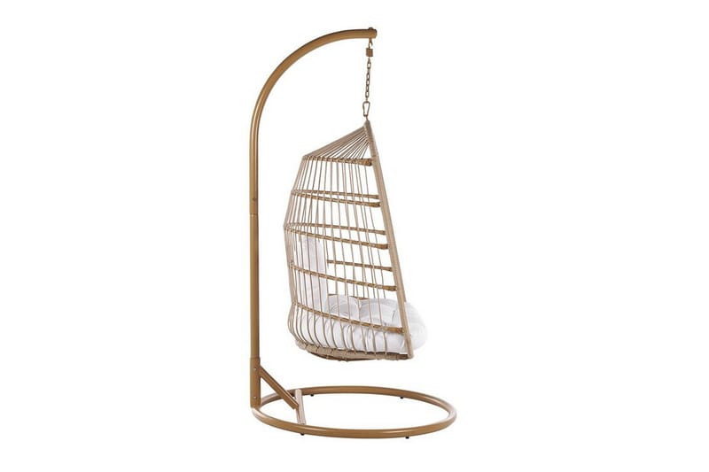 Allera Hängstol Utomhus med Stativ - Beige/Vit - Utemöbler - Utestolar & fåtöljer - Hängstol