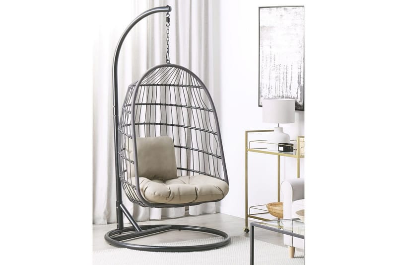 Hängstol Allera - Svart, Grå - Utemöbler - Utestolar & fåtöljer - Hängstol