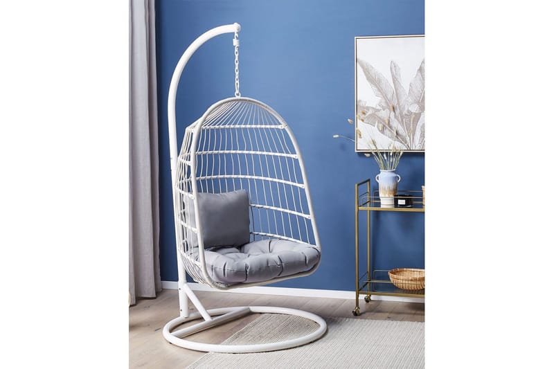 Hängstol Allera - Vit, Grå - Utemöbler - Utestolar & fåtöljer - Hängstol