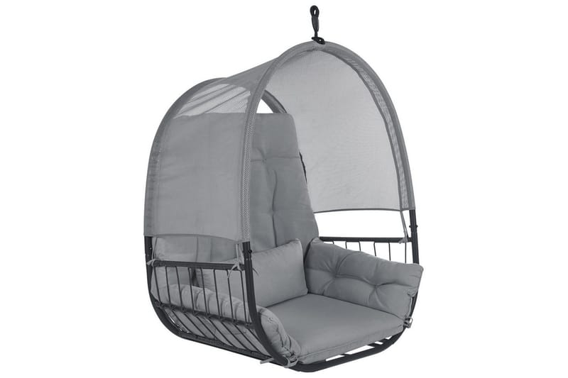 Hängstol Alviano - Mörkgrå - Utemöbler - Utestolar & fåtöljer - Hängstol