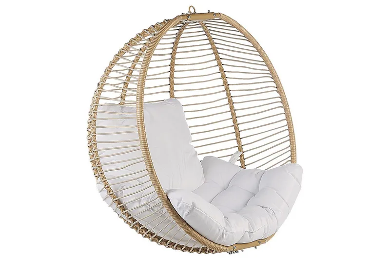 Hängstol Arco - Beige, vit - Utemöbler - Utestolar & fåtöljer - Hängstol