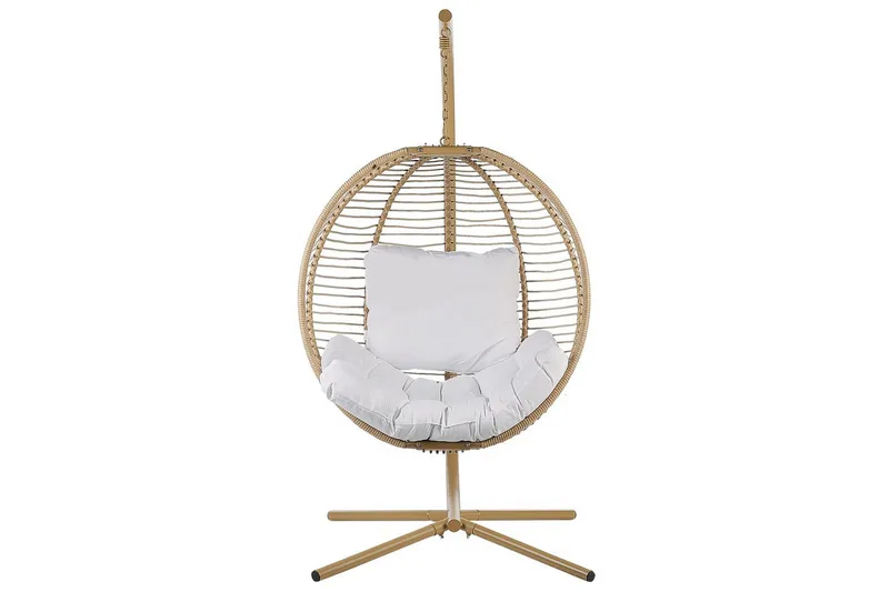 Hängstol Arco - Beige, vit - Utemöbler - Utestolar & fåtöljer - Hängstol