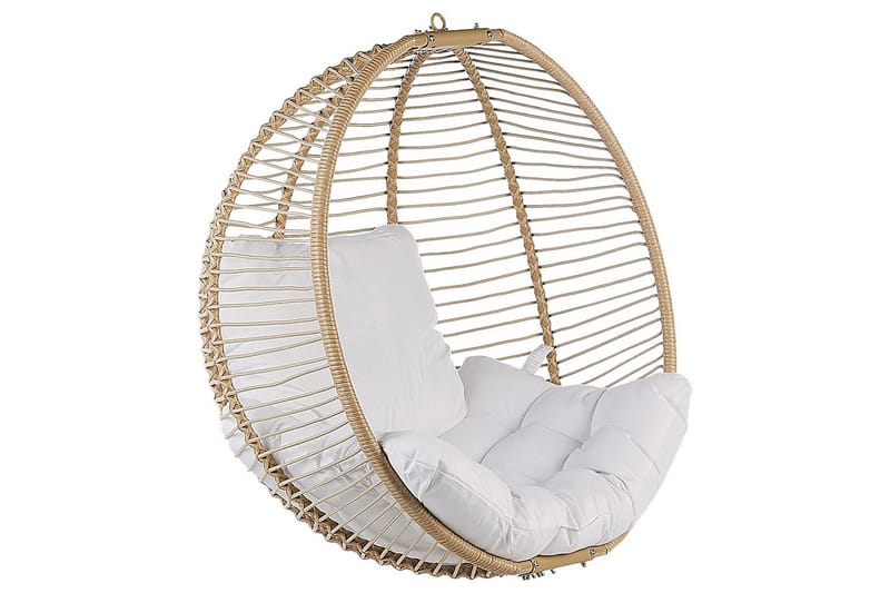 Hängstol Arco - Beige, vit - Utemöbler - Utestolar & fåtöljer - Hängstol