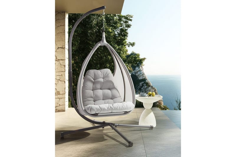 Hängstol Avegno - Ljusgrå - Utemöbler - Utestolar & fåtöljer - Hängstol
