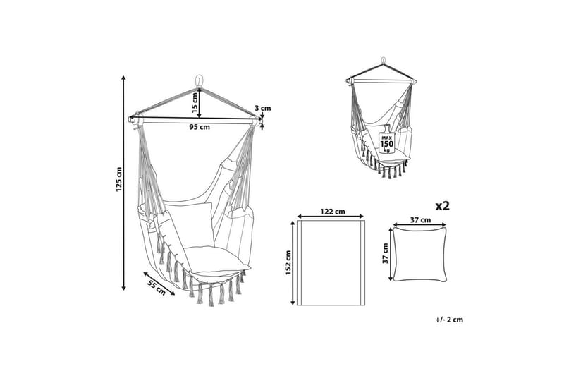 Hängstol Bonea - Grå - Utemöbler - Utestolar & fåtöljer - Hängstol