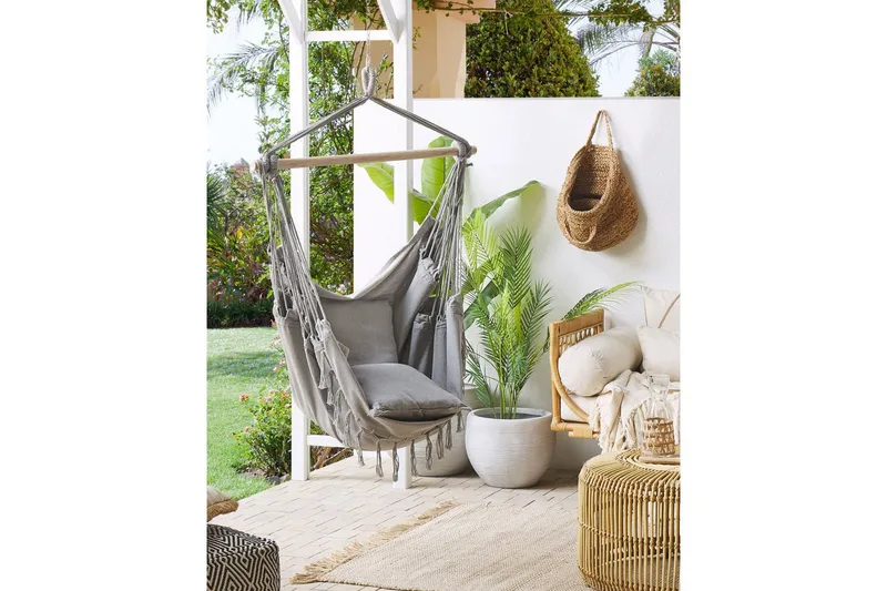 Hängstol Bonea - Ljusgrå - Utemöbler - Utestolar & fåtöljer - Hängstol