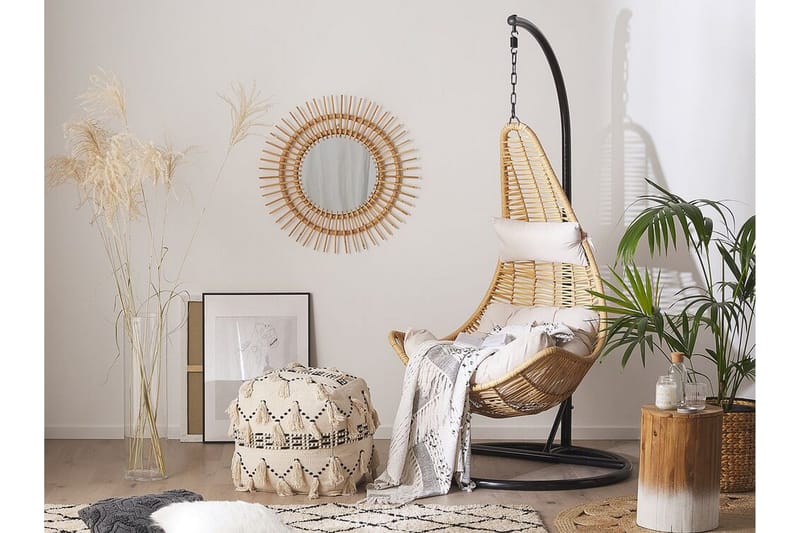 Hacksta Hängstol Utomhus med Stativ - Beige - Utemöbler - Utestolar & fåtöljer - Hängstol