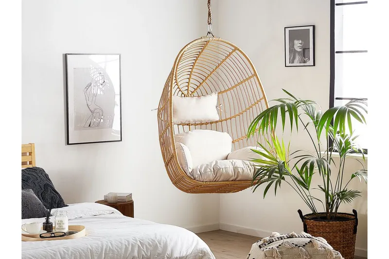 Hallstavik Hängstol Utomhus - Beige - Utemöbler - Utestolar & fåtöljer - Hängstol