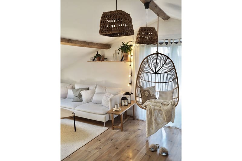 Hallstavik Hängstol Utomhus - Beige - Utemöbler - Utestolar & fåtöljer - Hängstol