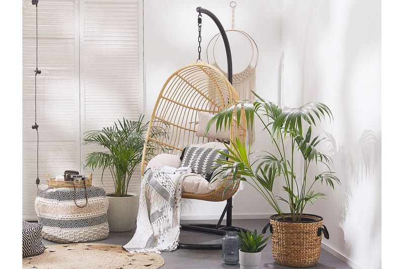 Hallstavik Hängstol Utomhus med Stativ - Beige - Utemöbler - Utestolar & fåtöljer - Hängstol