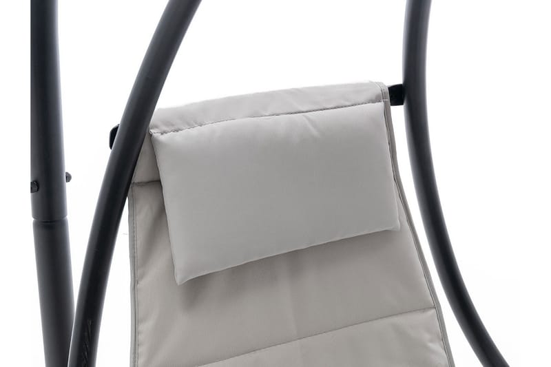 Hängstol Utomhus - Hägfåtölj - Hänggunga med stativ och ställning med tak för balkong och uteplats - Svart|Grå - Utemöbler - Utestolar & fåtöljer - Hängstol