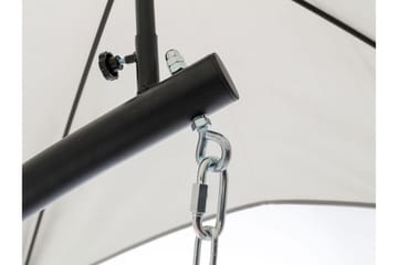 Hängstol Utomhus - Hägfåtölj - Hänggunga med stativ och ställning med tak för balkong och uteplats - Svart|Grå - Utemöbler - Utestolar & fåtöljer - Hängstol
