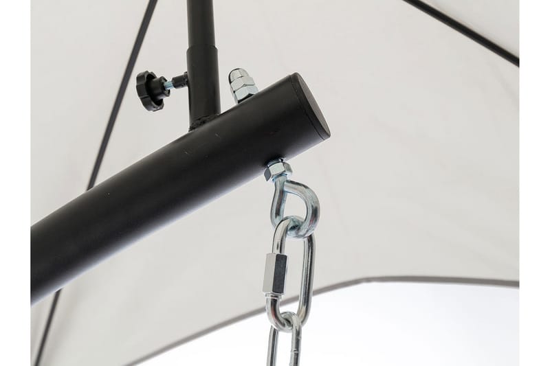 Hängstol Utomhus - Hägfåtölj - Hänggunga med stativ och ställning med tak för balkong och uteplats - Svart|Grå - Utemöbler - Utestolar & fåtöljer - Hängstol