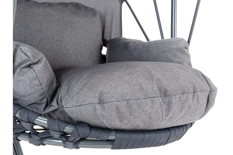 Hängstol utomhus med stativ och ställning med tak - Hänggunga - Hängfåtölj - Svart - Utemöbler - Utestolar & fåtöljer - Hängstol