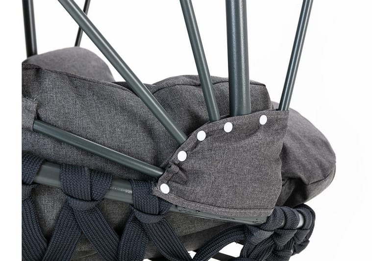 Hängstol utomhus med stativ och ställning med tak - Hänggunga - Hängfåtölj - Svart - Utemöbler - Utestolar & fåtöljer - Hängstol