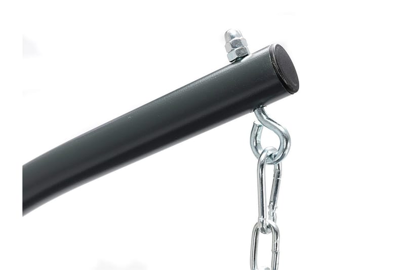 Hängstol utomhus med stativ och ställning med tak - Hänggunga - Hängfåtölj - Svart - Utemöbler - Utestolar & fåtöljer - Hängstol