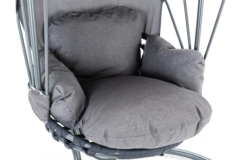 Hängstol utomhus med stativ och ställning med tak - Hänggunga - Hängfåtölj - Svart - Utemöbler - Utestolar & fåtöljer - Hängstol