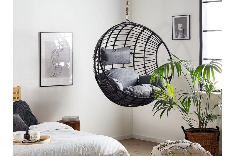 Hyvena Hängstol Utomhus - Svart - Utemöbler - Utestolar & fåtöljer - Hängstol