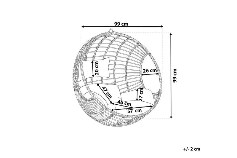 Hyvena Hängstol Utomhus - Svart - Utemöbler - Utestolar & fåtöljer - Hängstol