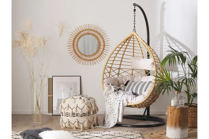 Kartberg Hängstol Utomhus med Stativ - Beige - Utemöbler - Utestolar & fåtöljer - Hängstol