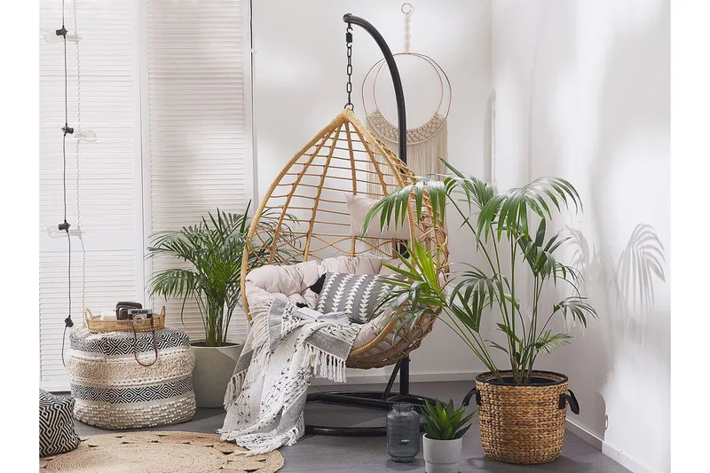 Kartberg Hängstol Utomhus med Stativ - Beige - Utemöbler - Utestolar & fåtöljer - Hängstol