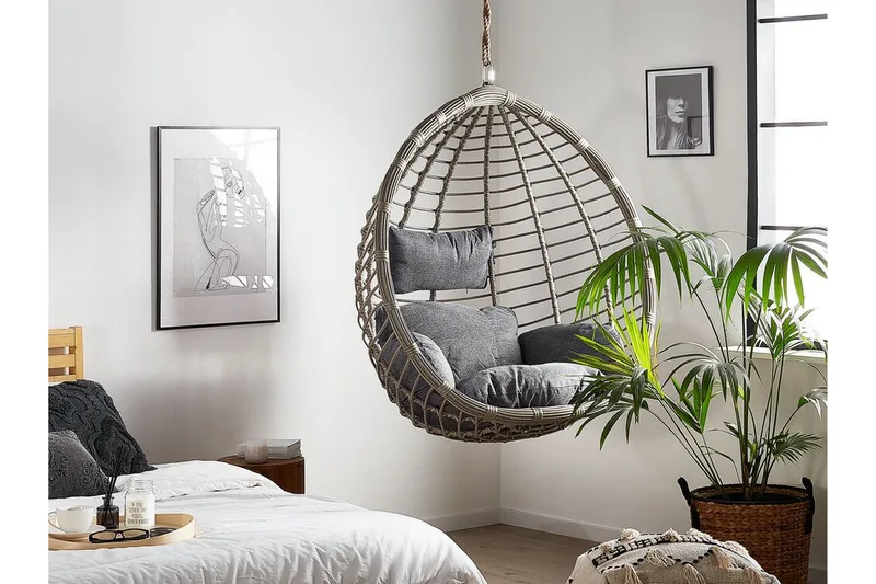 Parylak Hängstol Utomhus - Grå - Utemöbler - Utestolar & fåtöljer - Hängstol