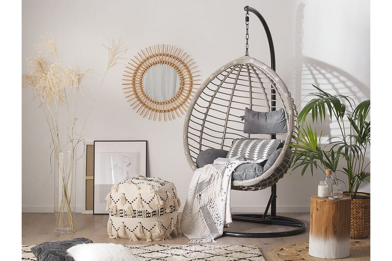 Parylak Hängstol Utomhus med Stativ - Grå - Utemöbler - Utestolar & fåtöljer - Hängstol