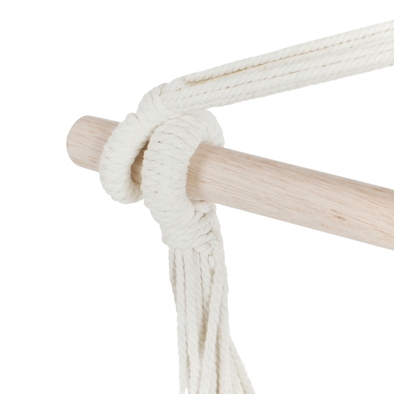 Hängstol utomhus Varena Bomull - Beige/Blå - Utemöbler - Utestolar & fåtöljer - Hängstol