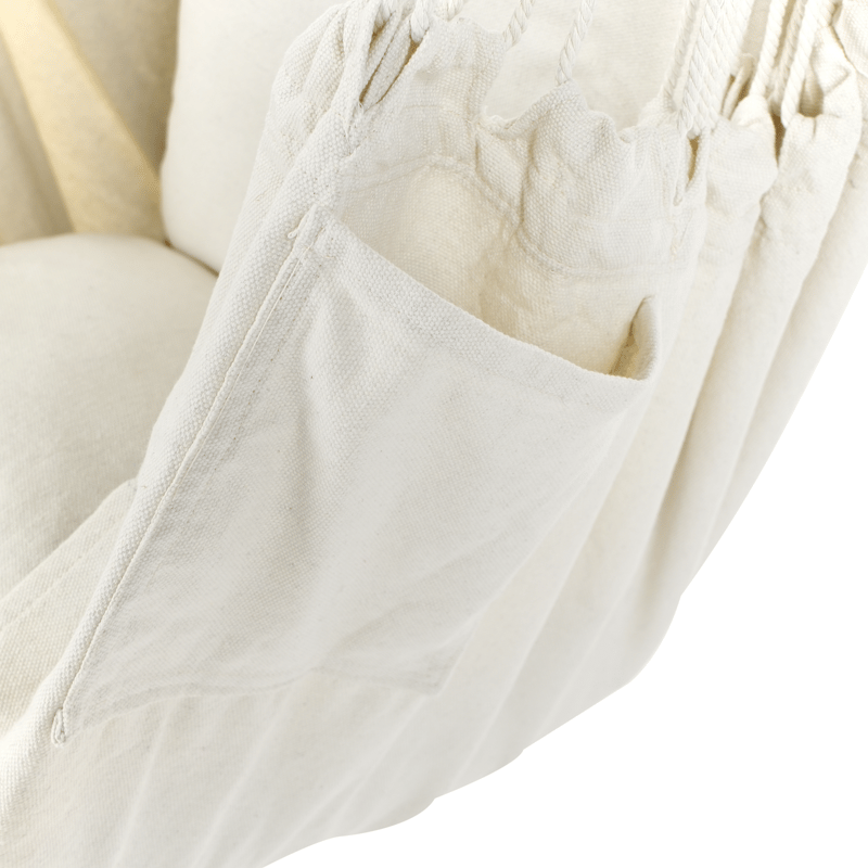 Hängstol utomhus Varena Bomull - Beige/Blå - Utemöbler - Utestolar & fåtöljer - Hängstol