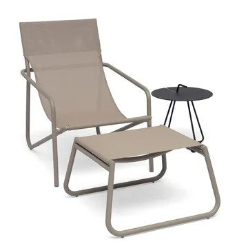 Hillerstorp Sandholma Solstol Beige - Beige - Utemöbler - Utestolar & fåtöljer - Solstol