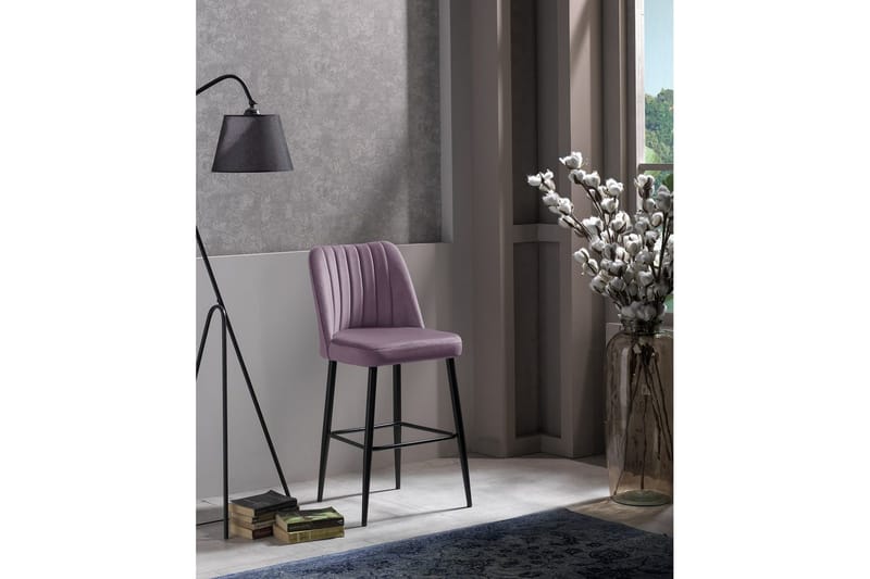 Huddy Barstol Utomhus 99 cm - Lilac/Svart - Utemöbler - Utestolar & fåtöljer - Barstol utomhus