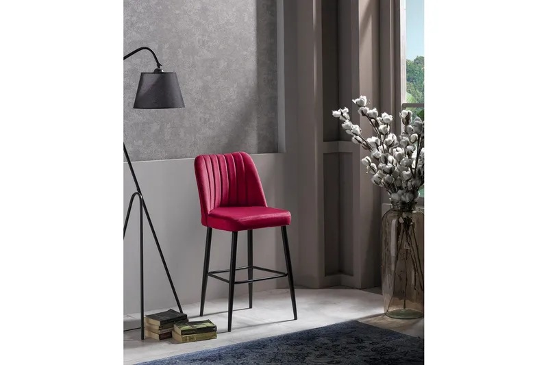 Huddy Barstol Utomhus 99 cm - Röd/Svart - Utemöbler - Utestolar & fåtöljer - Barstol utomhus