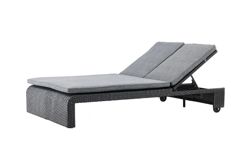 London Solstol 119x196 cm - Svart - Utemöbler - Utestolar & fåtöljer - Solstol