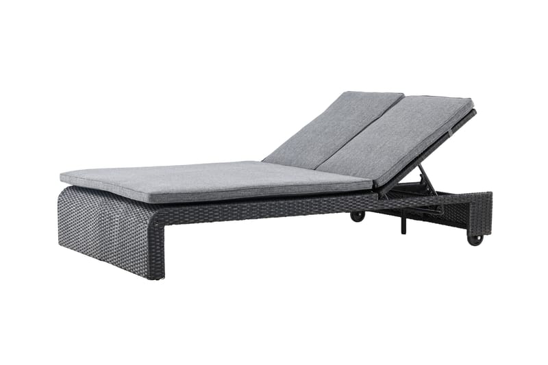 London Solstol 119x196 cm - Svart - Utemöbler - Utestolar & fåtöljer - Solstol