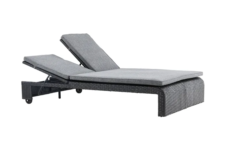 London Solstol 119x196 cm - Svart - Utemöbler - Utestolar & fåtöljer - Solstol