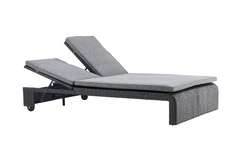 London Solstol 119x196 cm - Svart - Utemöbler - Utestolar & fåtöljer - Solstol