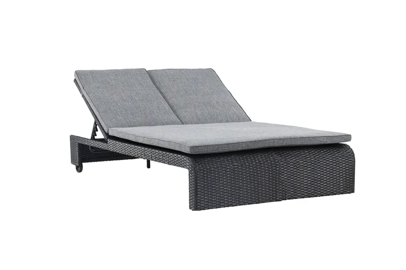 London Solstol 119x196 cm - Svart - Utemöbler - Utestolar & fåtöljer - Solstol