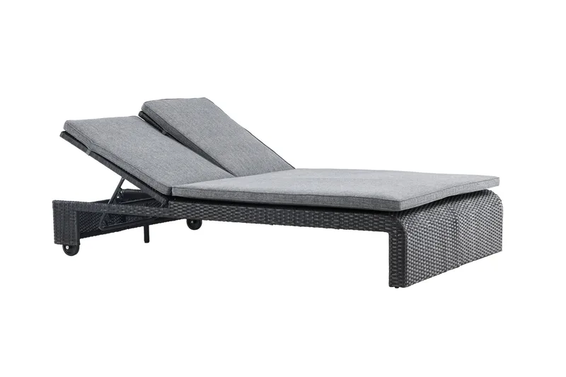 London Solstol 119x196 cm - Svart - Utemöbler - Utestolar & fåtöljer - Solstol