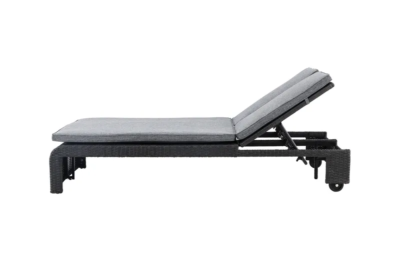 London Solstol 119x196 cm - Svart - Utemöbler - Utestolar & fåtöljer - Solstol