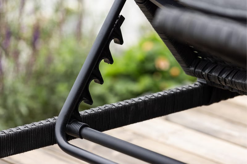 London Solstol 119x196 cm - Svart - Utemöbler - Utestolar & fåtöljer - Solstol