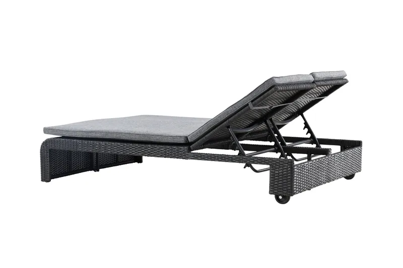 London Solstol 119x196 cm - Svart - Utemöbler - Utestolar & fåtöljer - Solstol