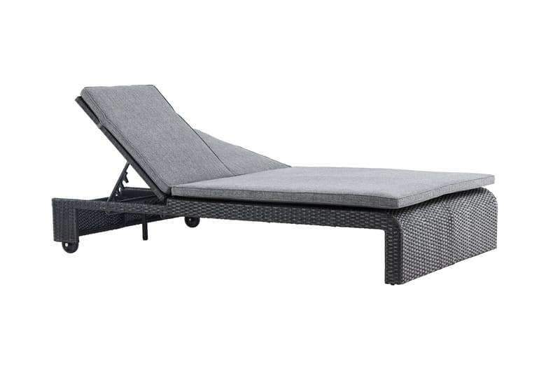 London Solstol 119x196 cm - Svart - Utemöbler - Utestolar & fåtöljer - Solstol