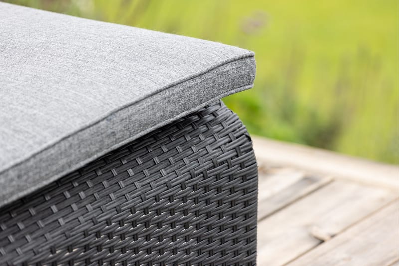 London Solstol 119x196 cm - Svart - Utemöbler - Utestolar & fåtöljer - Solstol