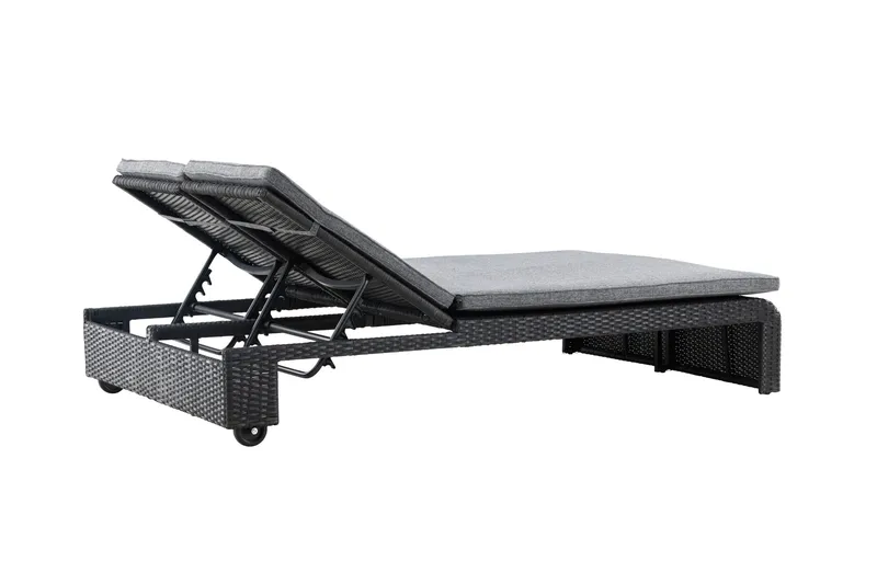 London Solstol 119x196 cm - Svart - Utemöbler - Utestolar & fåtöljer - Solstol