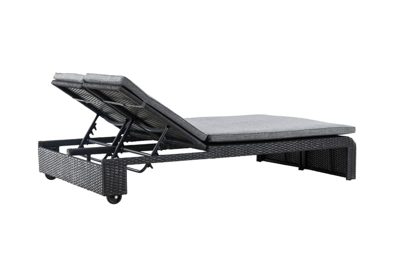 London Solstol 119x196 cm - Svart - Utemöbler - Utestolar & fåtöljer - Solstol