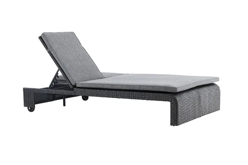 London Solstol 119x196 cm - Svart - Utemöbler - Utestolar & fåtöljer - Solstol