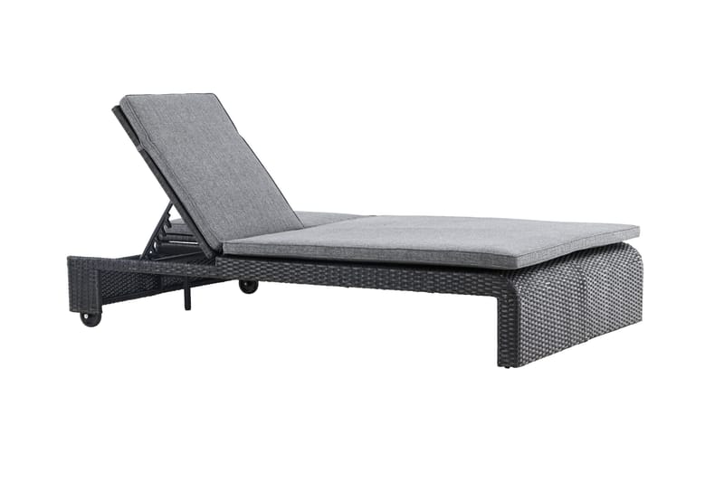 London Solstol 119x196 cm - Svart - Utemöbler - Utestolar & fåtöljer - Solstol