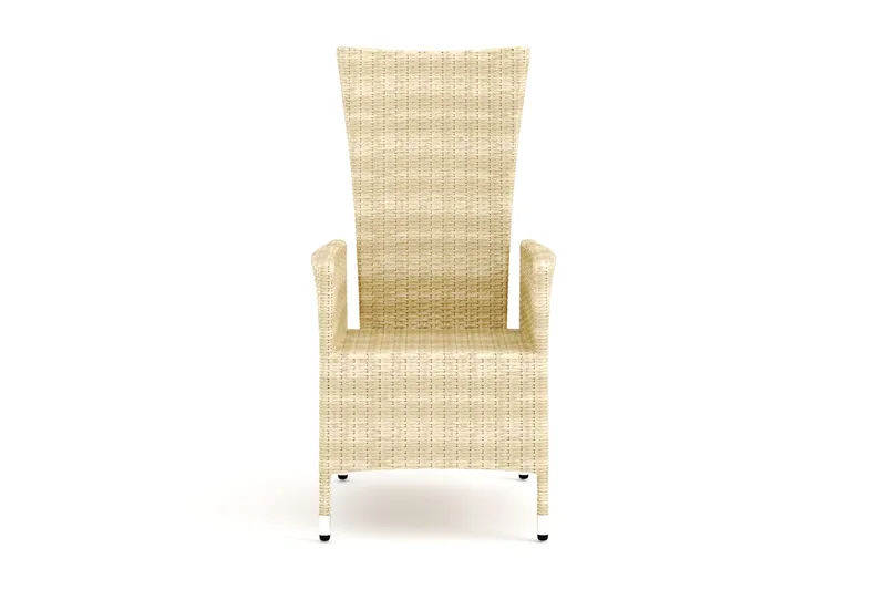 Jenny Fällbar fåtölj utomhus - Matstol ute i konstrotting - Beige - Utemöbler - Utestolar & fåtöljer - Utefåtöljer & loungefåtöljer